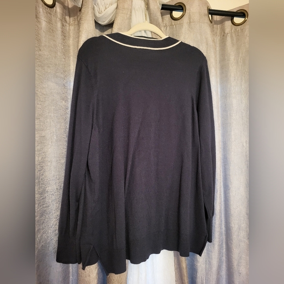 Lane Bryant Navy Button Down Sweater 22/24 - Picture 4 of 7